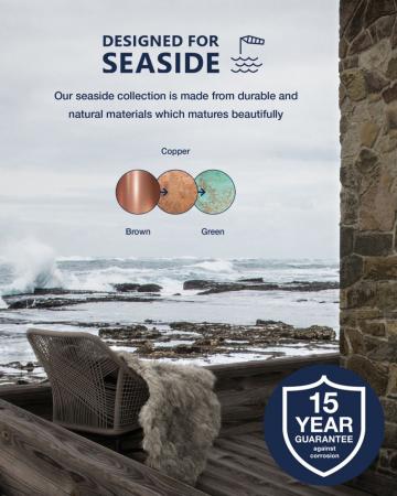 Wegeleuchte Blokhus 92cm aus Kupfer von Nordlux